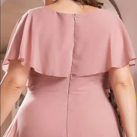 Plus size chiffon dress - Picture 4 of 5